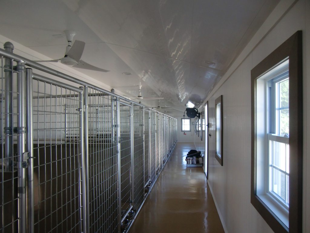 Interior of New Kennels